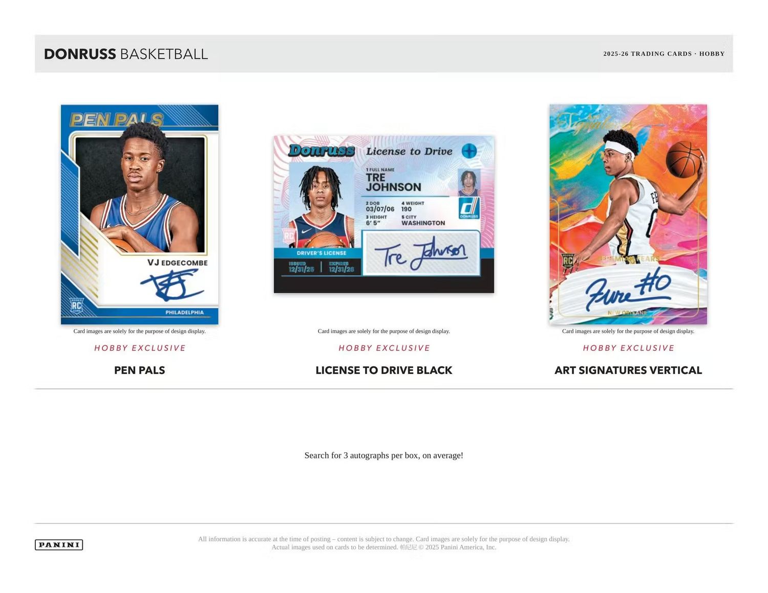 2025/26 Panini Donruss Basketball Hobby Box (Coming soon)