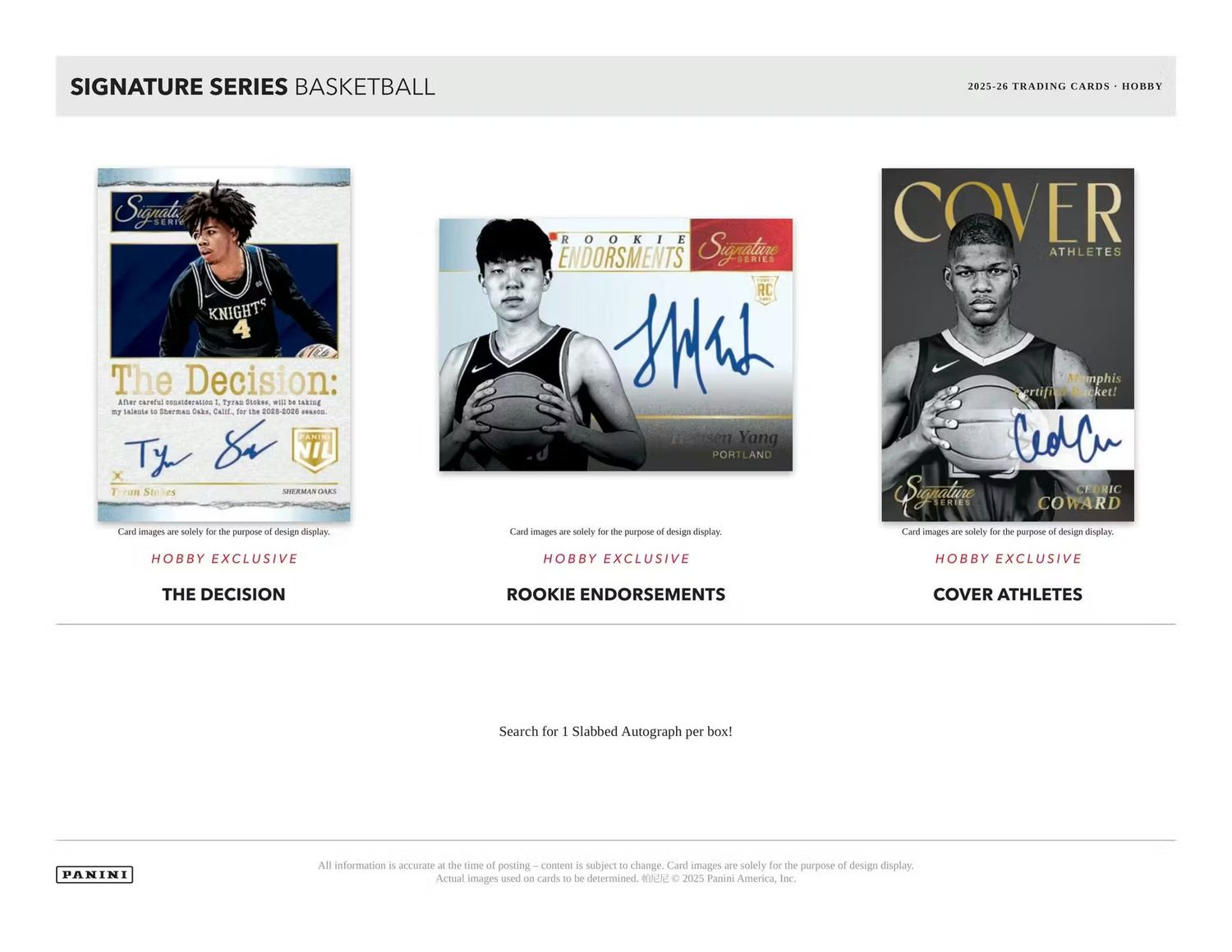 2025/26 Panini Signature Series Basketball Hobby 12-Box Case