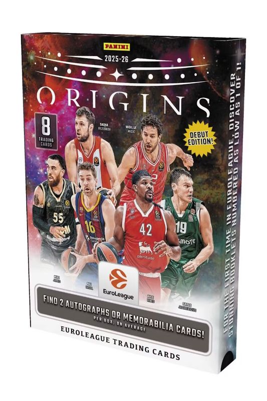 2025/26 Panini Origins EuroLeague Basketball Hobby Box