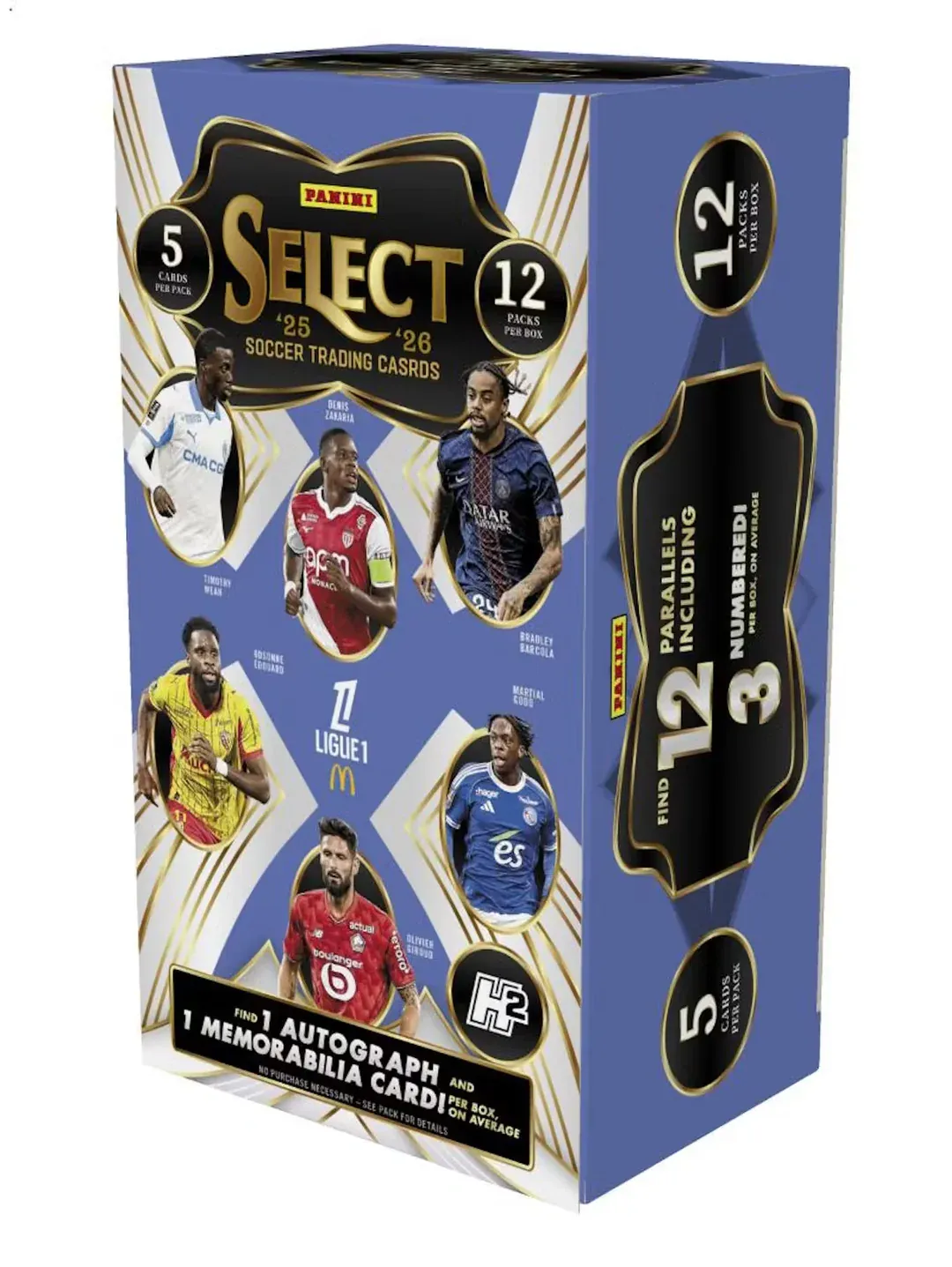 2025/26 Panini Select Ligue 1 Soccer H2 12-Box Case
