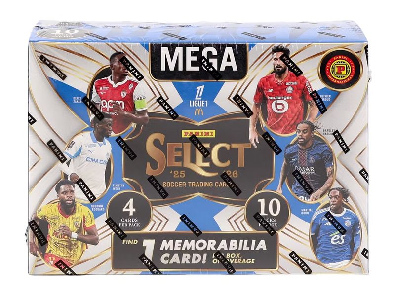 2025/26 Panini Select Ligue 1 Soccer International Mega Box