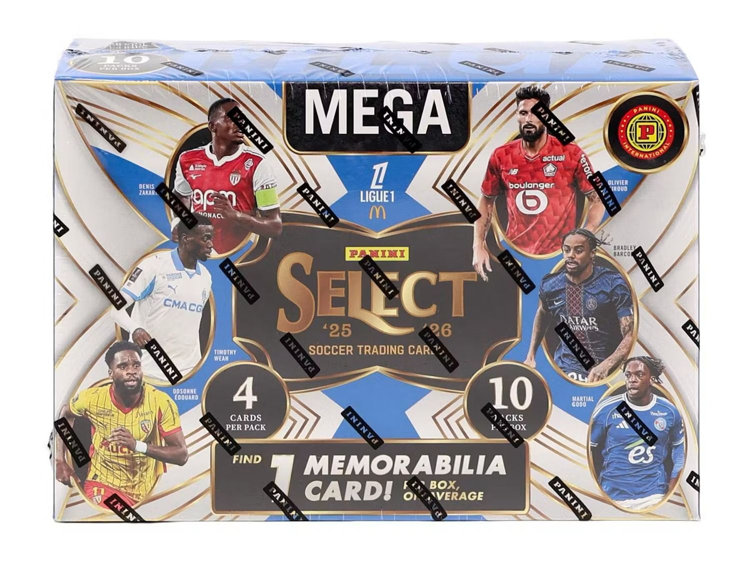 2025/26 Panini Select Ligue 1 Soccer International Mega Pack