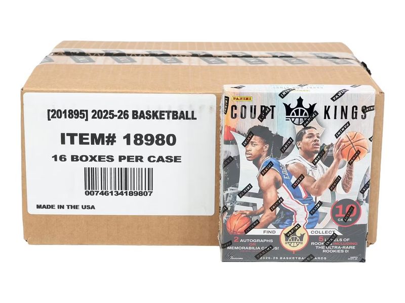 2025/26 Panini Court Kings Basketball Hobby 16-Box Case