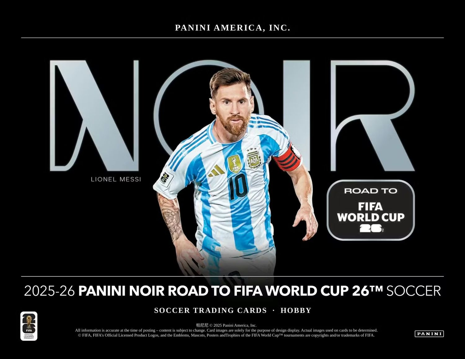 2025/26 Panini Noir Road to FIFA World Cup Soccer Hobby Box