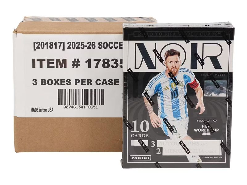 2025/26 Panini Noir Road to FIFA World Cup Soccer Hobby Box