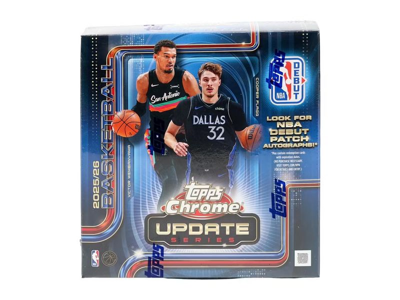 2025/26 Topps Chrome Update Series Basketball Mega Box