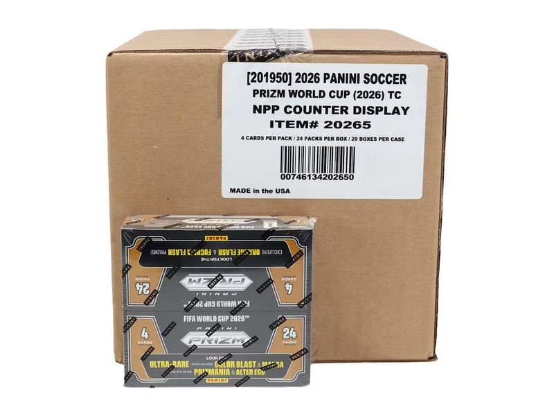 2026 Panini Prizm FIFA World Cup Soccer 24-Pack Retail 20-Box Case