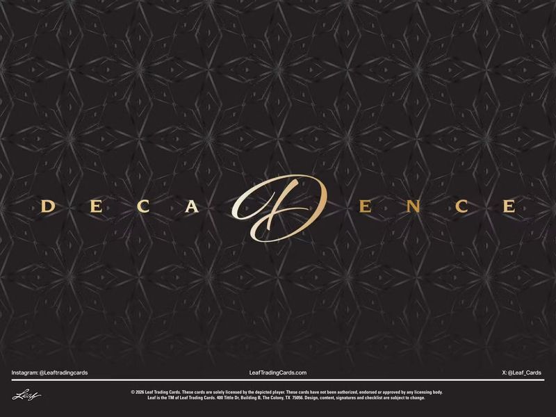 2026 Leaf Decadence Multisport Hobby Box (Coming soon)