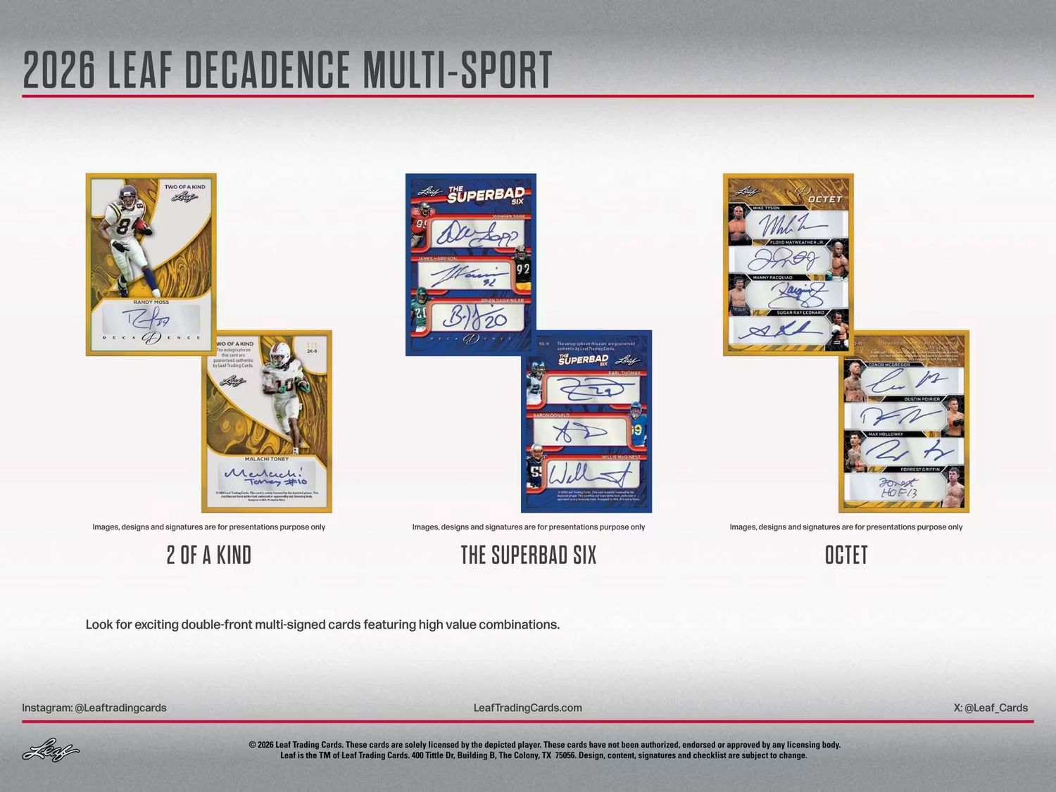 2026 Leaf Decadence Multisport Hobby Box