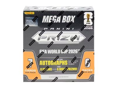 2026 Panini Prizm FIFA World Cup Soccer Mega Box (Red Disco Parallels)