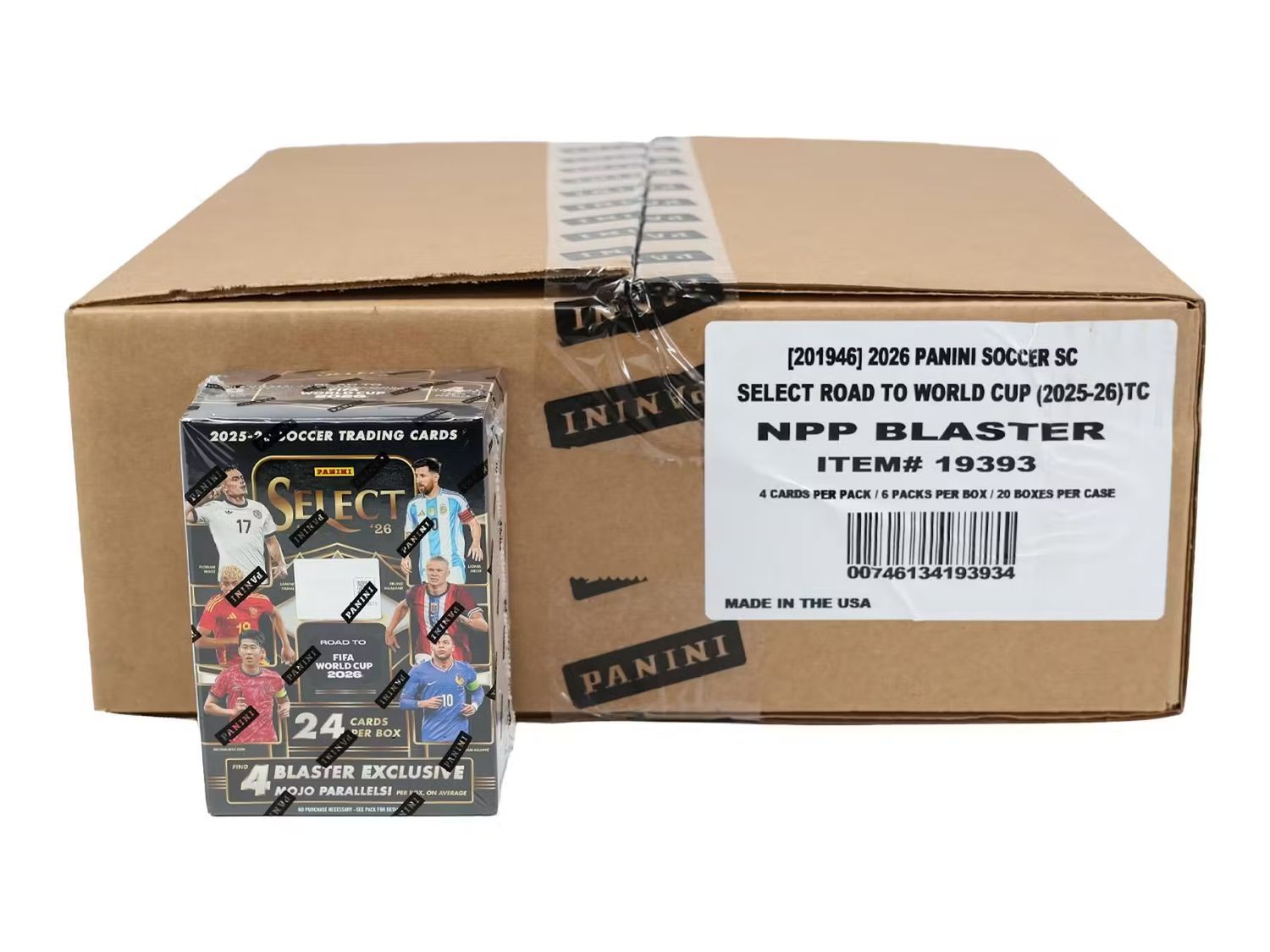 2025/26 Panini Select Road to FIFA World Cup Soccer Blaster 20-Box Case