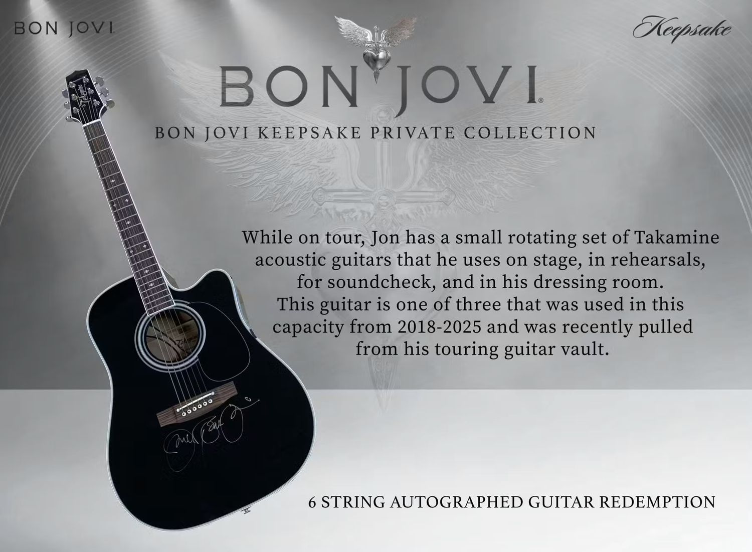 2026 Keepsake Bon Jovi Private Collection Hobby 6-Box Case