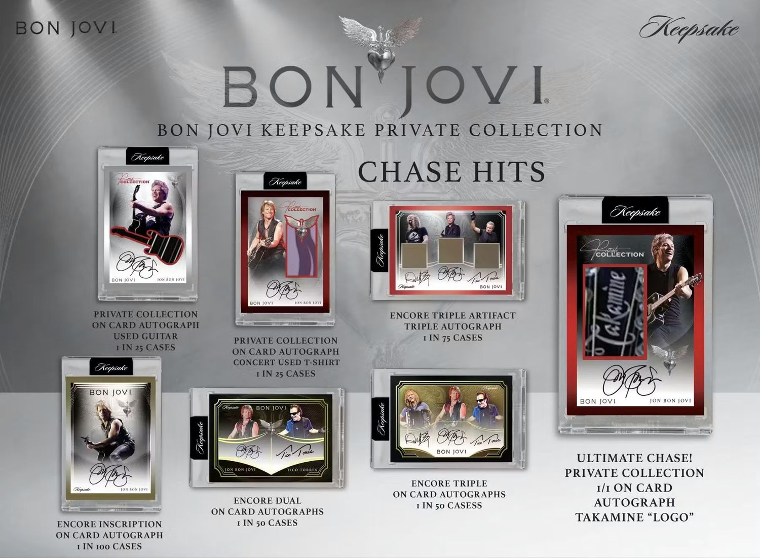 2026 Keepsake Bon Jovi Private Collection Hobby 6-Box Case