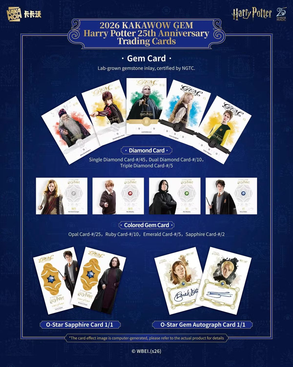 2026 Kakawow Gem Harry Potter 25th Anniversary Hobby Box