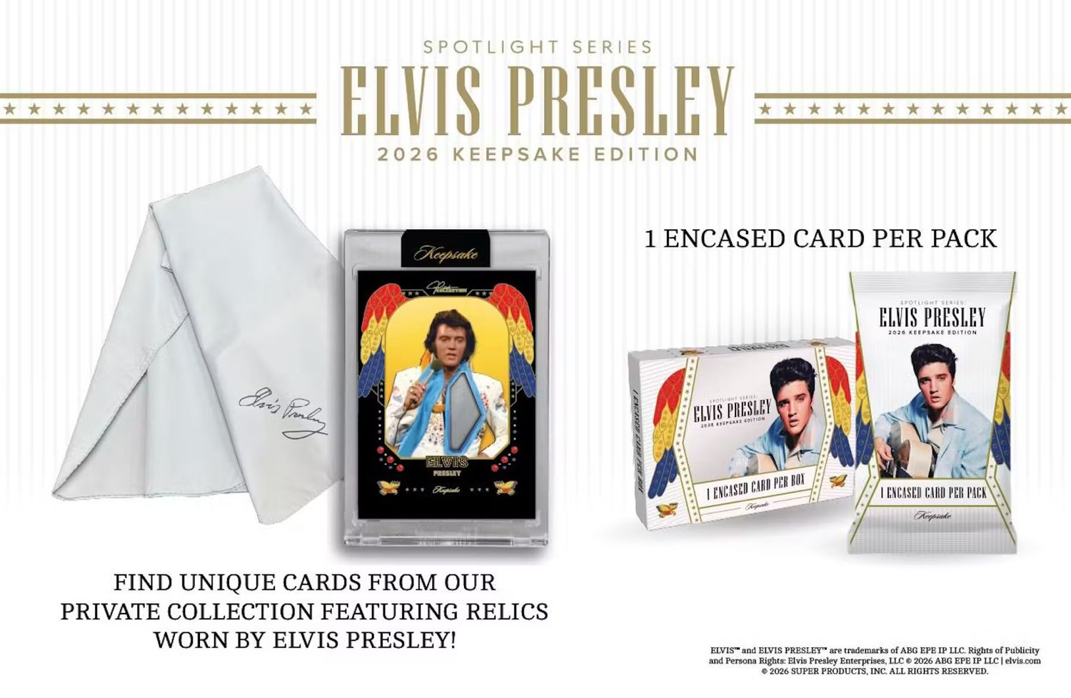 2026 Keepsake Elvis Presley Spotlight Series Hobby Box (Coming soon)