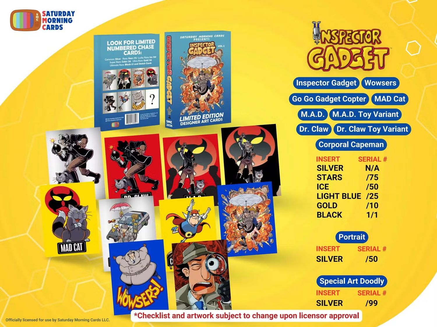 2026 Saturday Morning Cards Inspector Gadget Volume 2 Hobby Box (Coming soon)