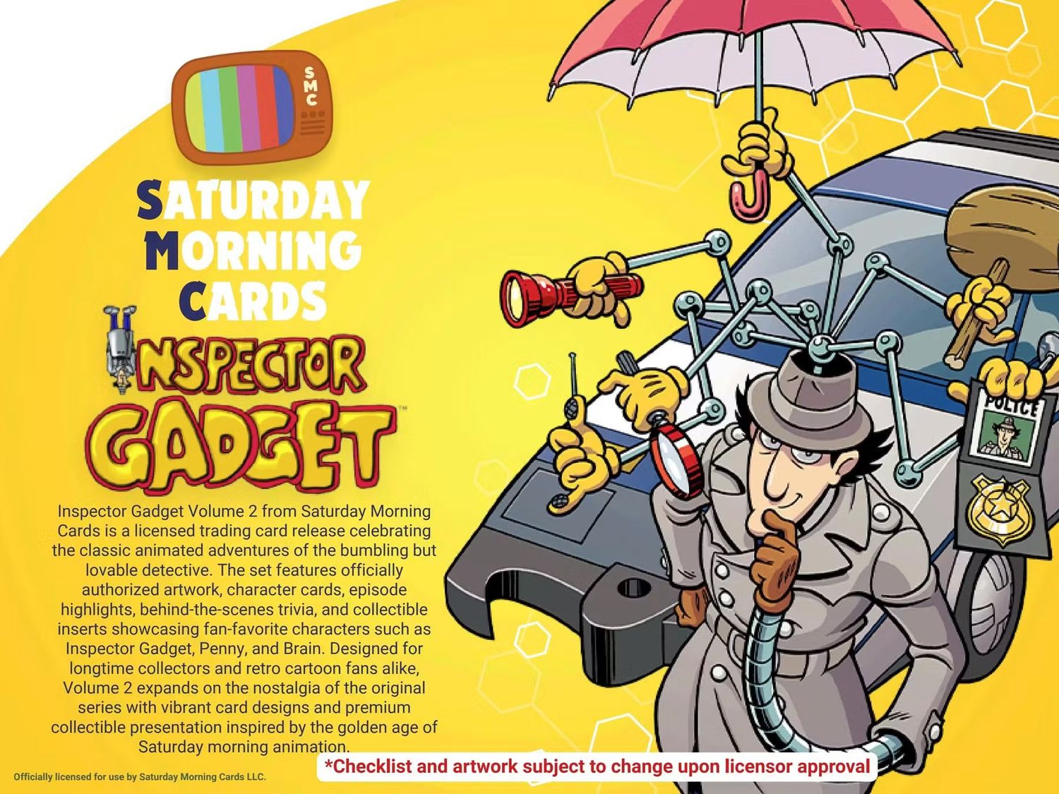 2026 Saturday Morning Cards Inspector Gadget Volume 2 Hobby Box (Coming soon)