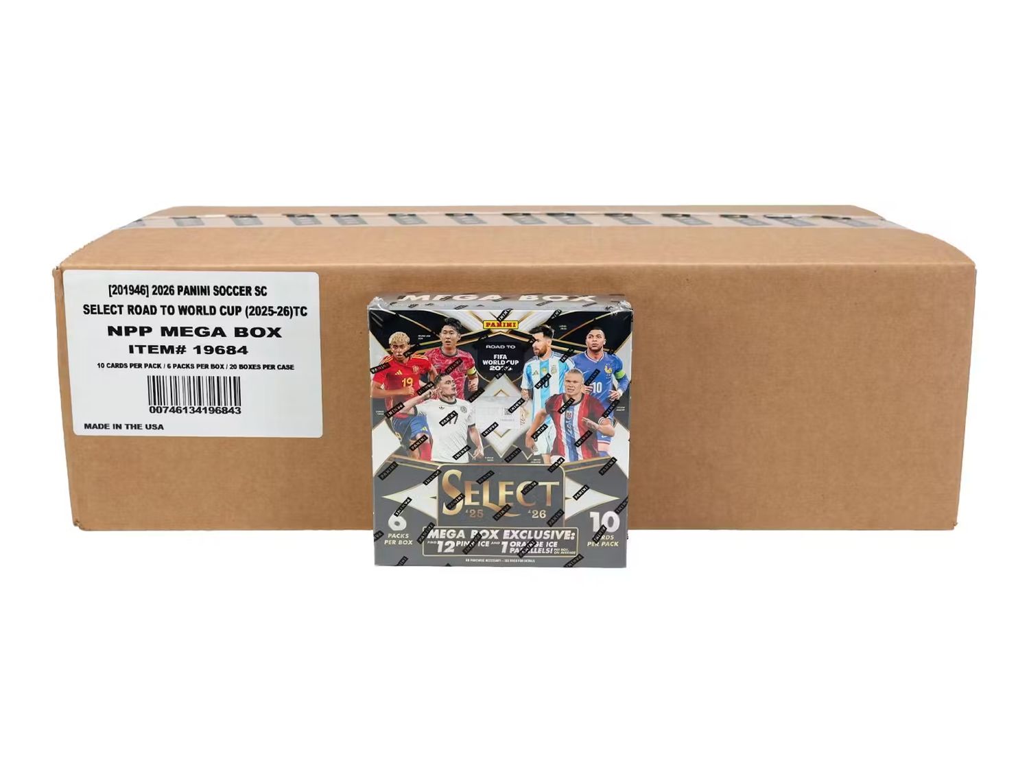 2025/26 Panini Select Road to FIFA World Cup Soccer Mega 20-Box Case