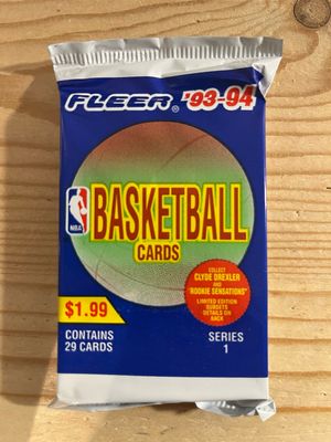 1993/94 Fleer Basketball Series 1 Jumbo Pack