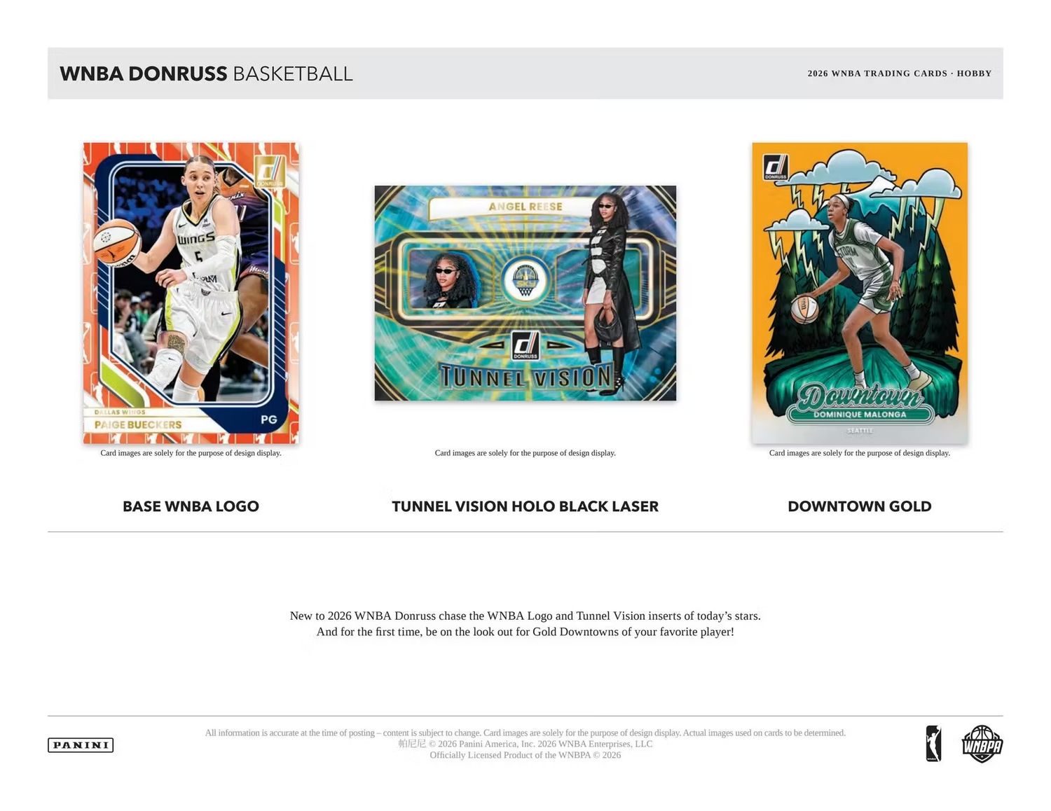 2026 Panini Donruss WNBA Basketball Hobby Box