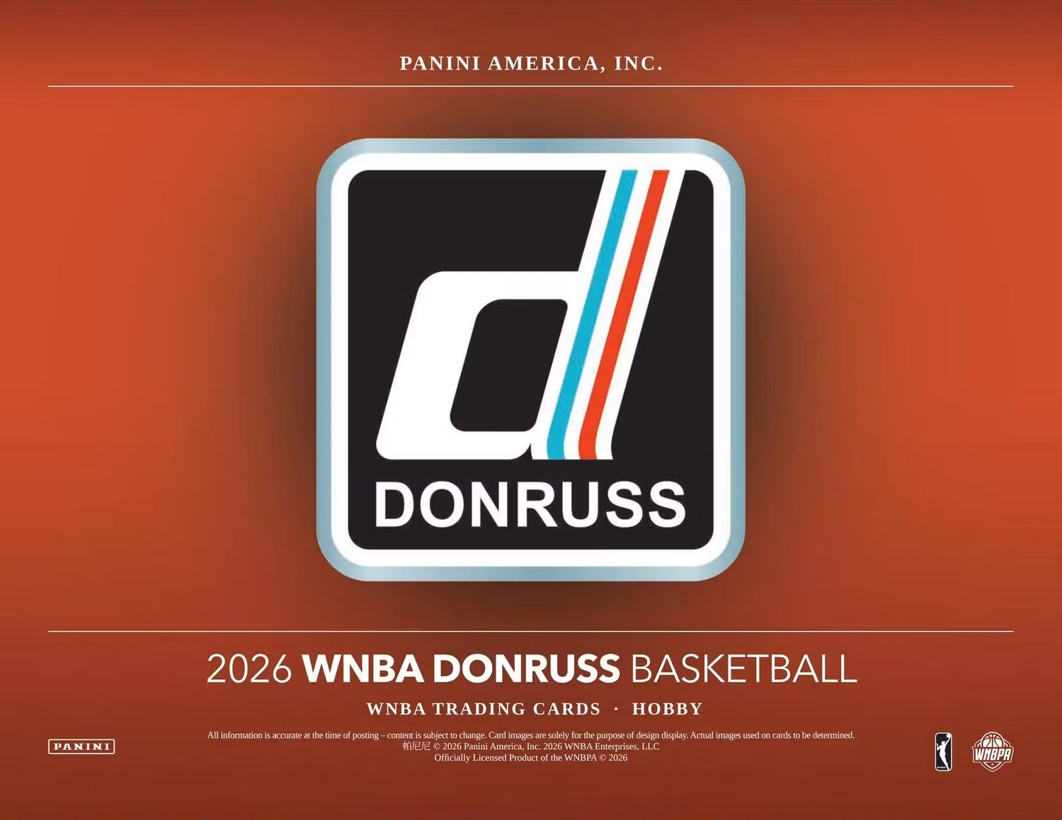 2026 Panini Donruss WNBA Basketball Hobby Box