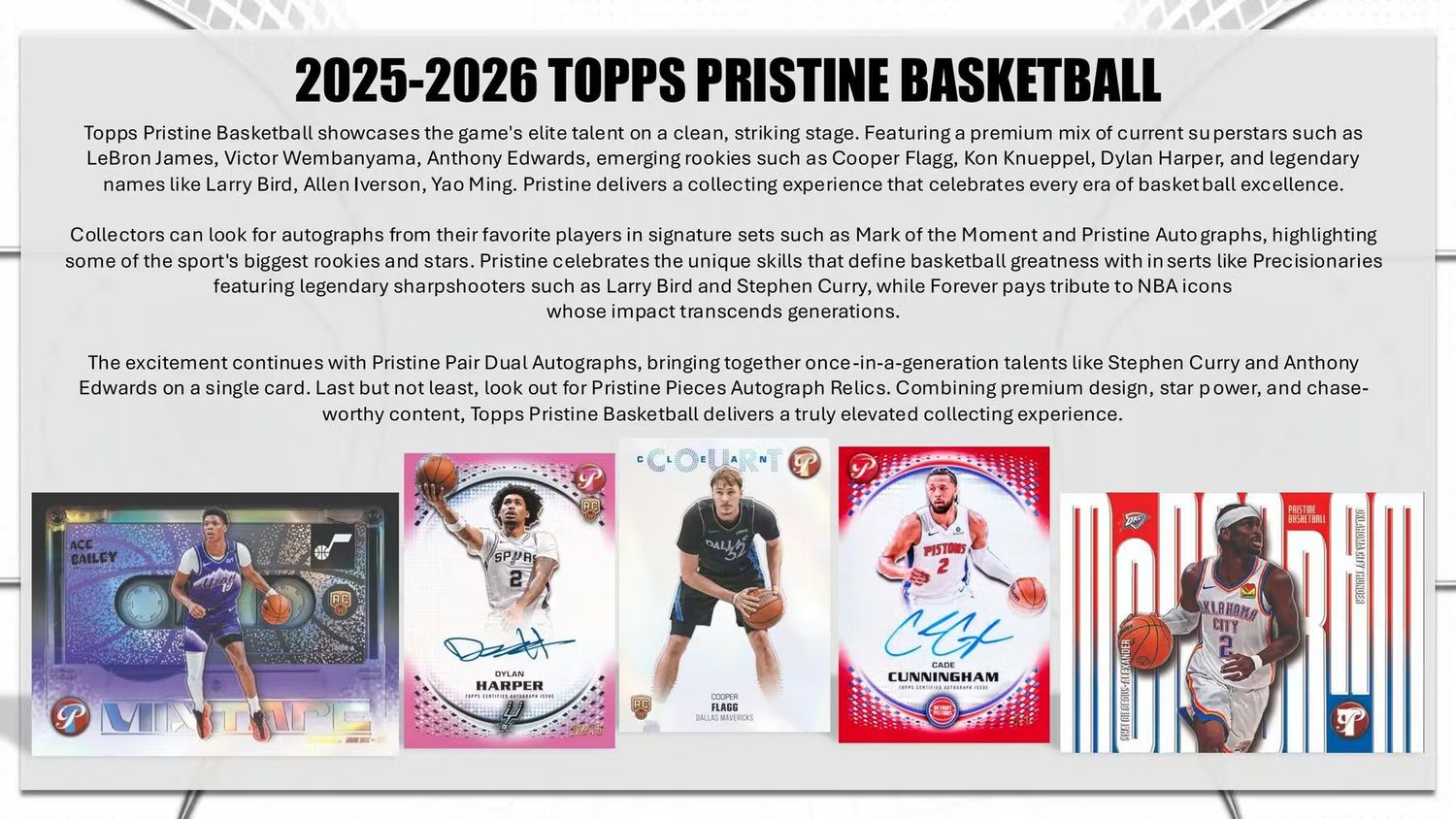 2025/26 Topps Pristine Basketball Hobby Box