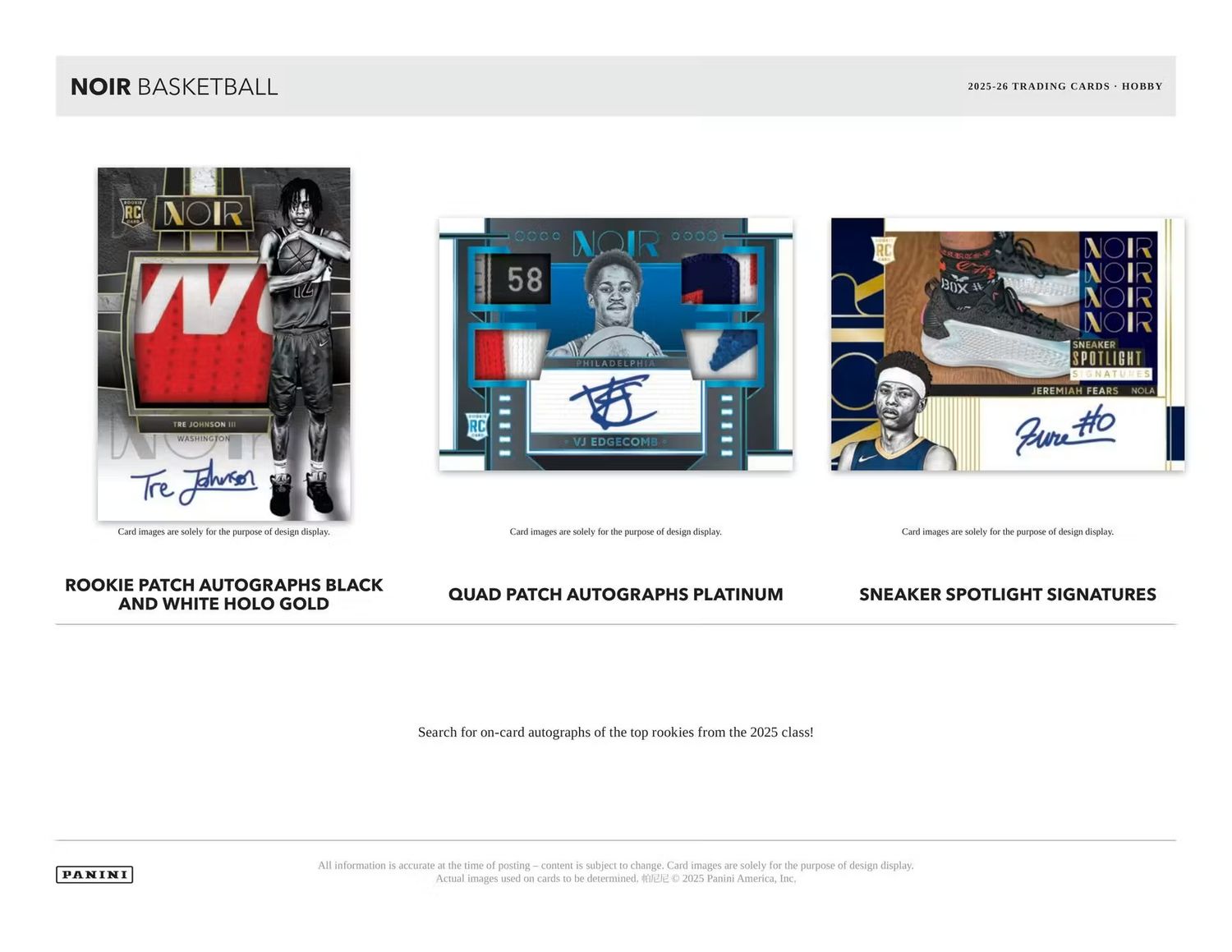 2025/26 Panini Noir Basketball Hobby 4-Box Case