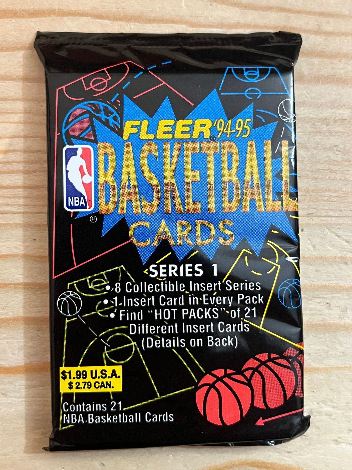 1994/95 Fleer Series 1 Basketball Jumbo Pack