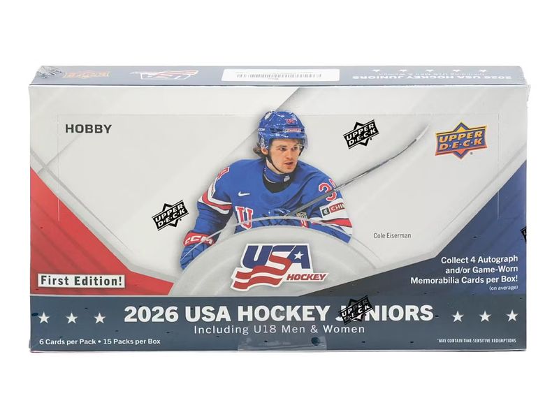 2026 Upper Deck Team USA Juniors Hockey Hobby Box