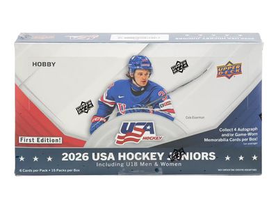 2026 Upper Deck Team USA Juniors Hockey Hobby Box