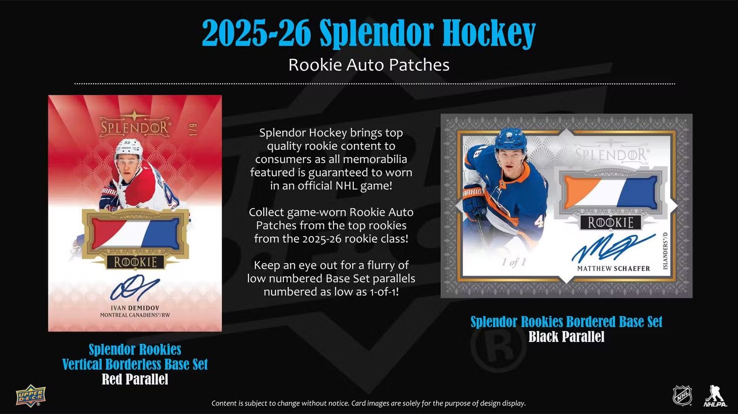 2025/26 Upper Deck Splendor Hockey Hobby Box