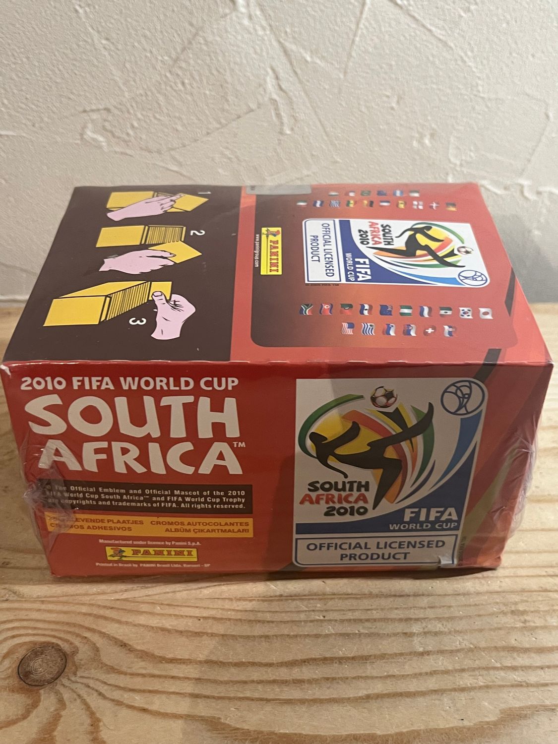 2010 Panini South Africa FIFA World Cup Soccer 100 Stickers Pack Box
