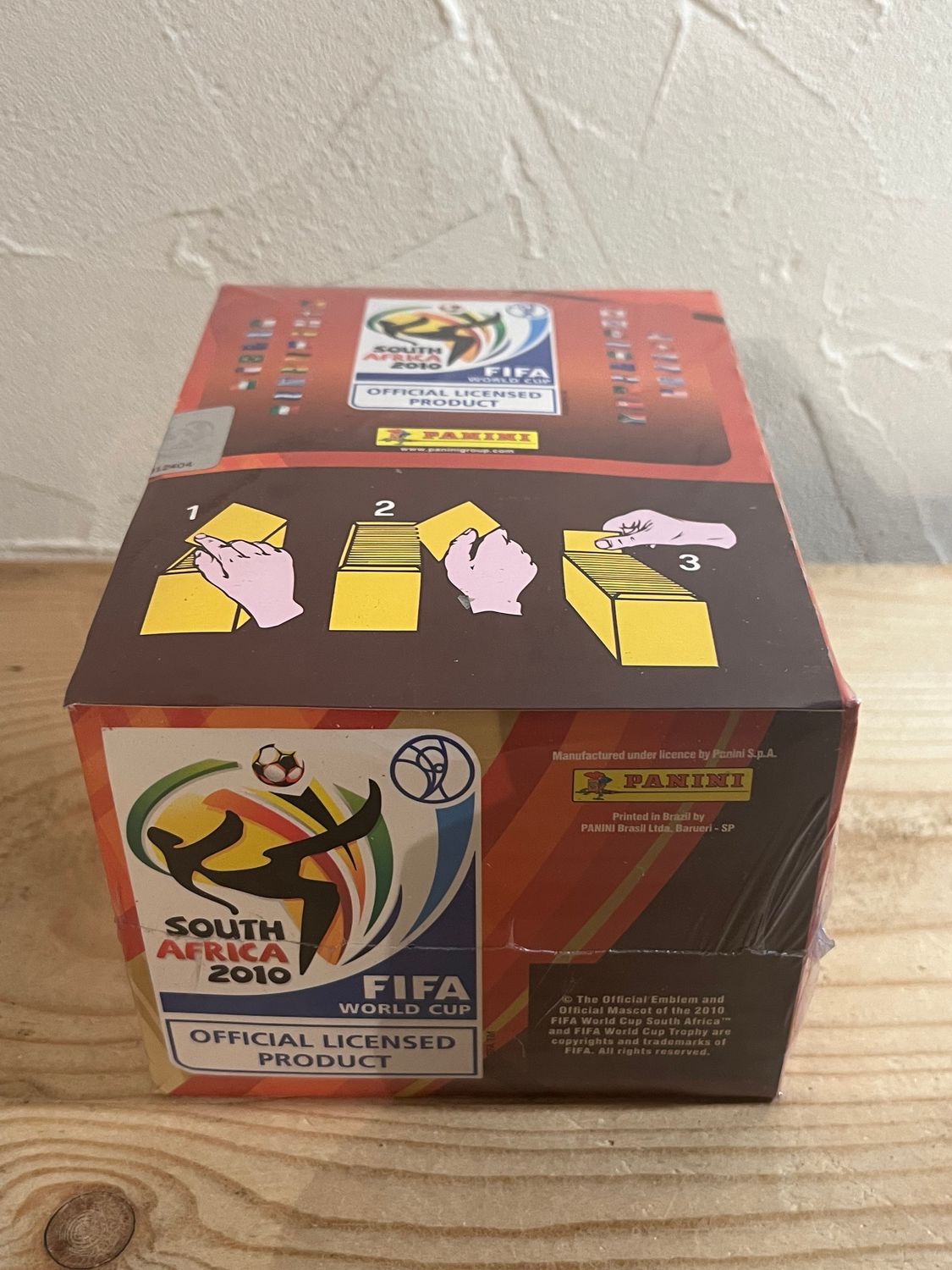 2010 Panini South Africa FIFA World Cup Soccer 100 Stickers Pack Box