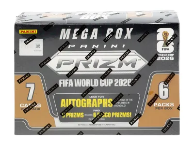 2026 Panini Prizm FIFA World Cup Soccer Mega Box (White Disco Parallels)