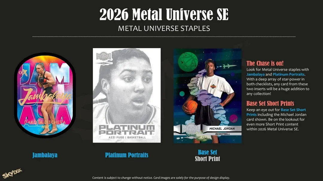2026 Upper Deck Metal Universe SE Hobby (Coming soon)