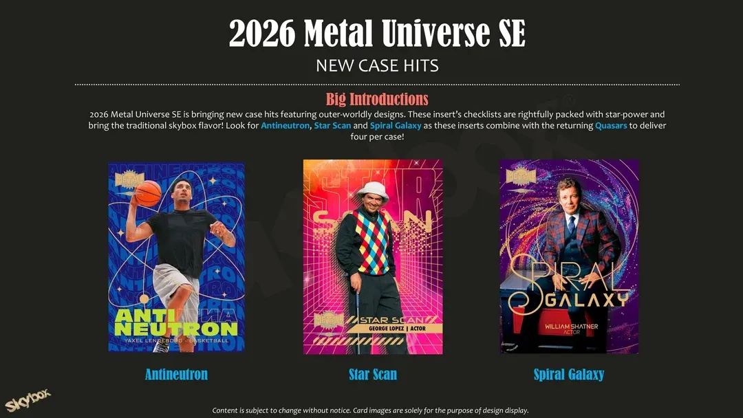 2026 Upper Deck Metal Universe SE Hobby (Coming soon)