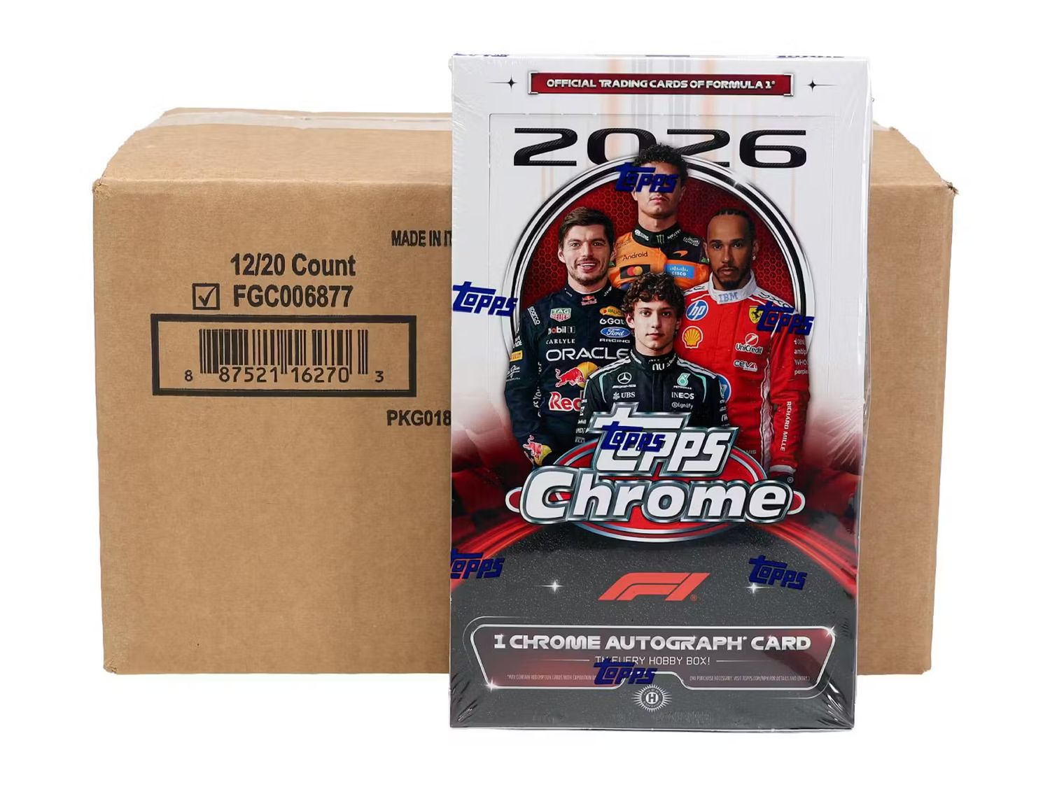 2026 Topps Chrome F1 Formula 1 Hobby 12-Box Case