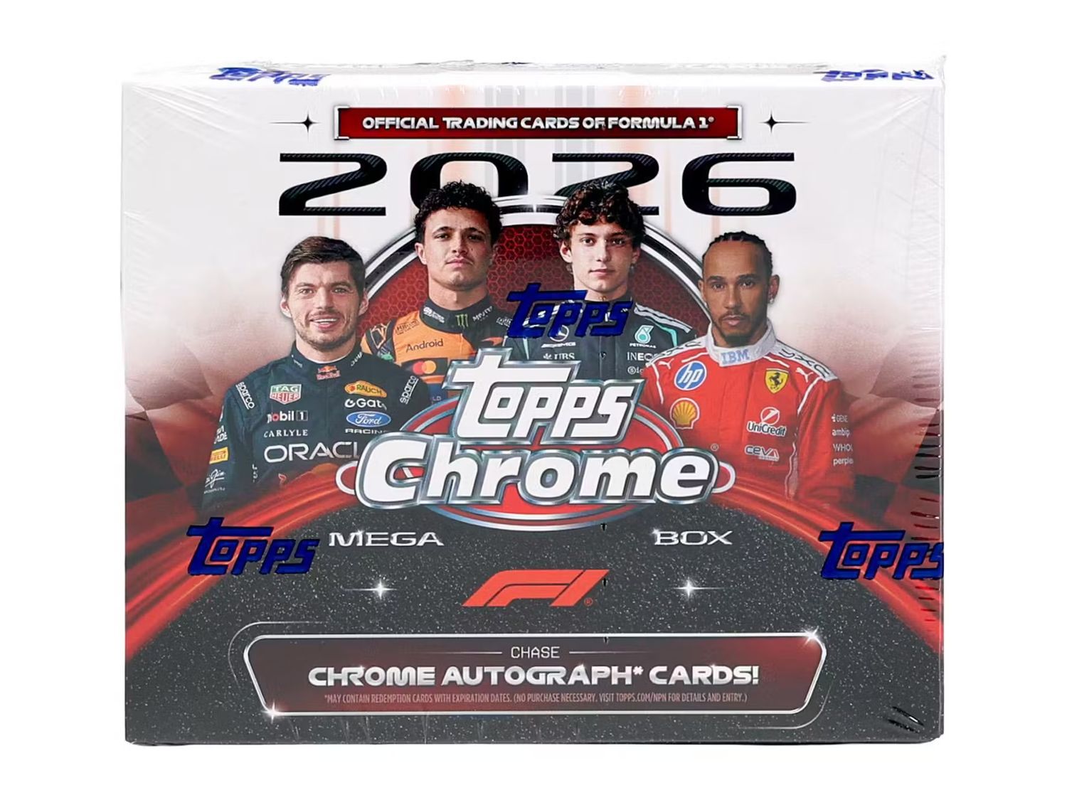 2026 Topps Chrome F1 Formula 1 Mega 20-Box Case