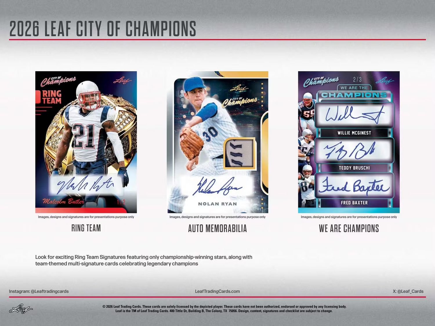 2026 Leaf City of Champions Hobby Box (Coming soon)