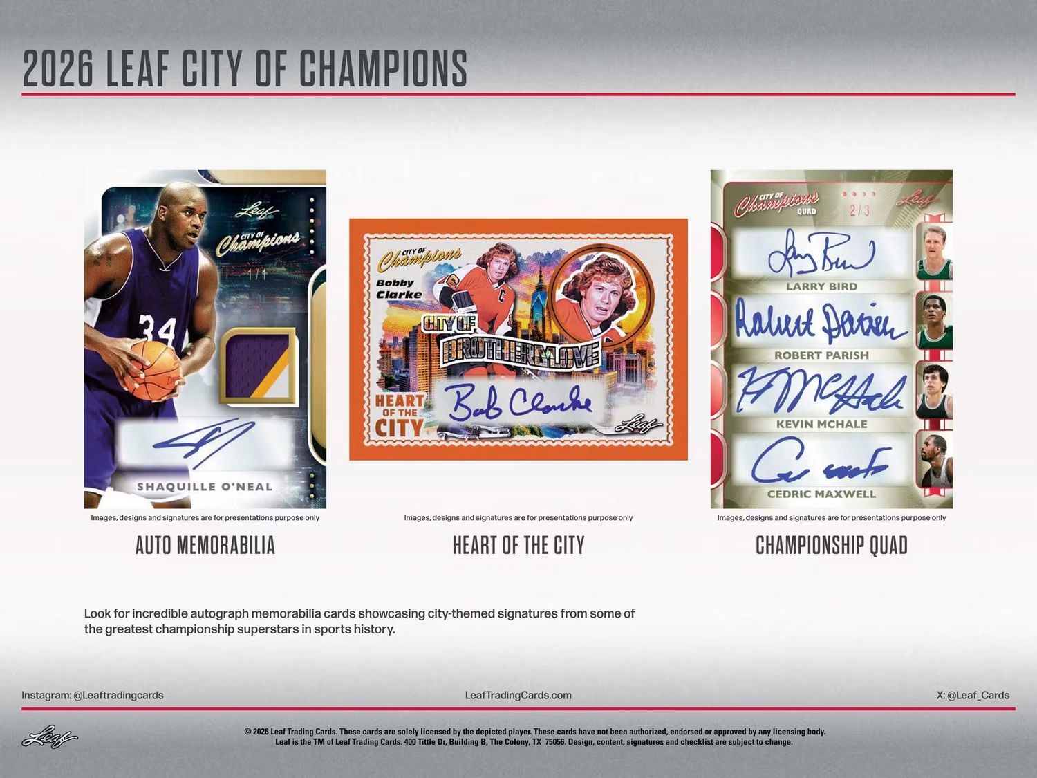 2026 Leaf City of Champions Hobby Box (Coming soon)