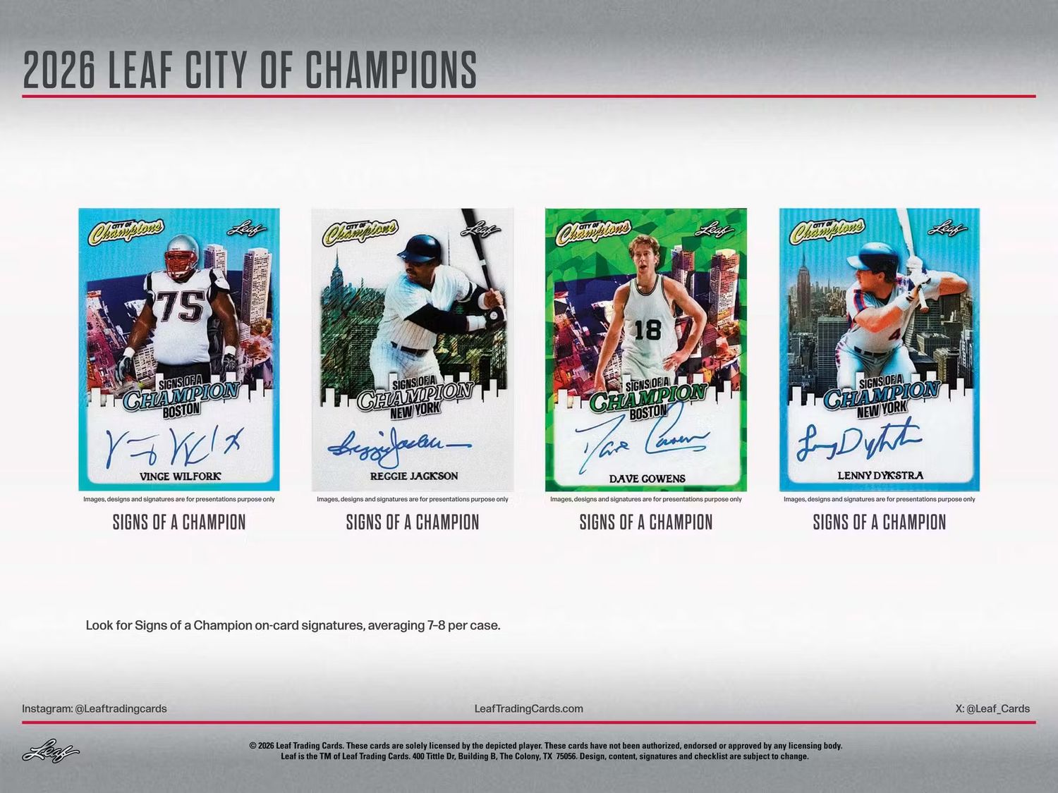 2026 Leaf City of Champions Hobby Box (Coming soon)