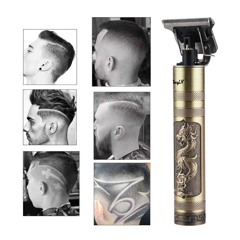 USB Rechargeable T Outliner Hair Clipper trimmer Cordless Shaver 0mm