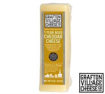 1 Year Aged Cheddar | 8oz | Grafton Village 1 Year Aged Cheddar | 8oz | Grafton Village