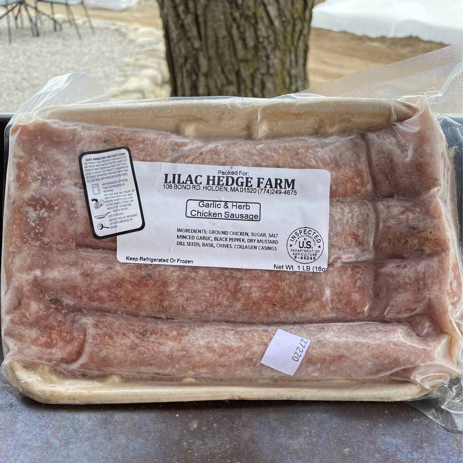 Garlic & Herb Chicken Sausage | 1 lbs | Lilac Hedge Garlic & Herb Chicken Sausage | 1 lbs | Lilac Hedge
