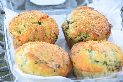 Spinach Cheddar Herb Muffins | 4 Pack