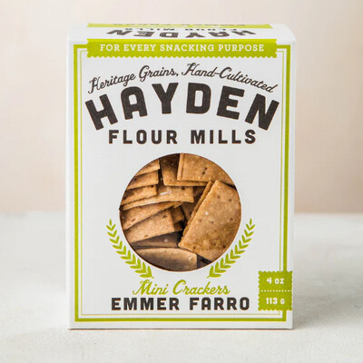 Hayden Flour Mills | Emmer Farro Crackers