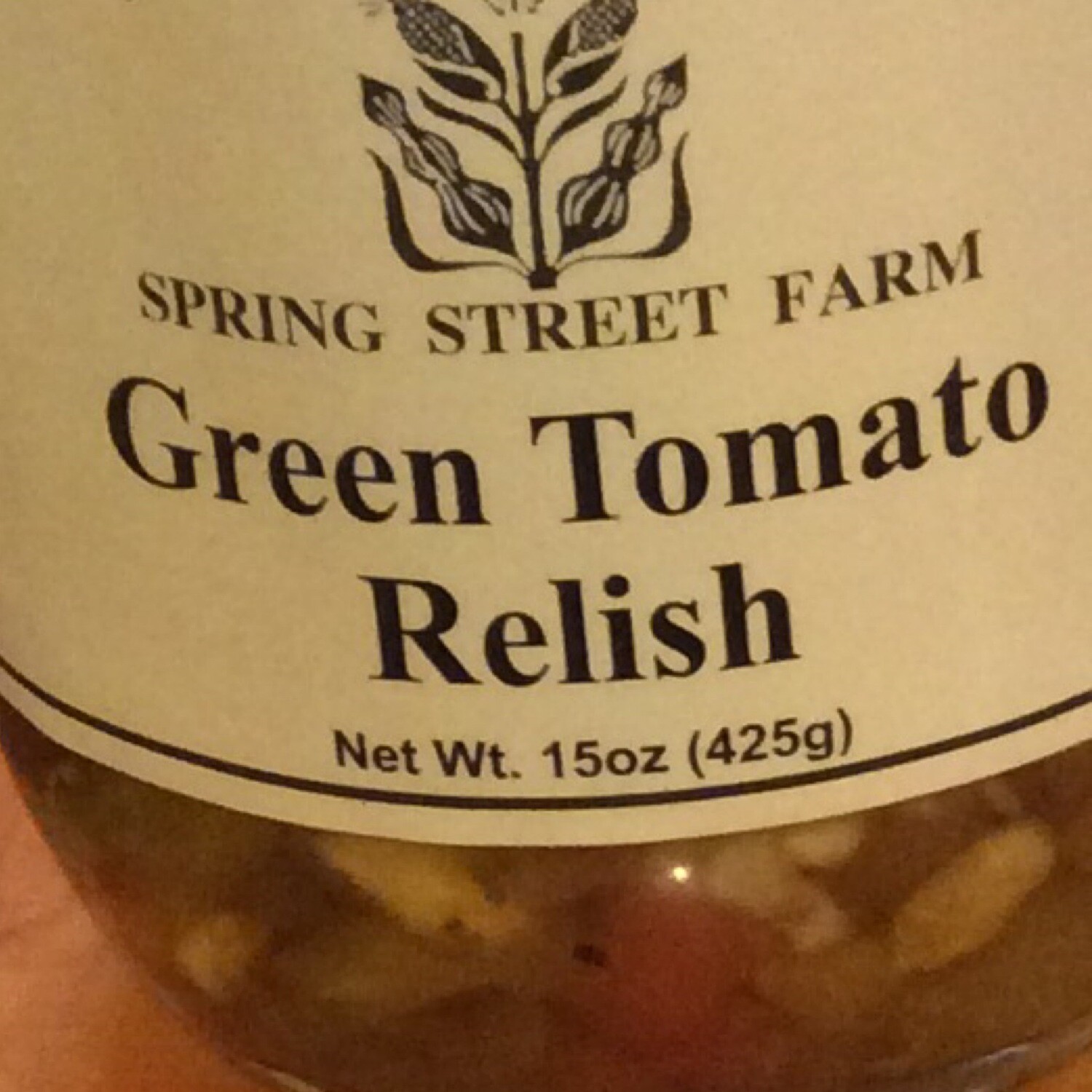 Tangerini's Own Green Tomato Relish