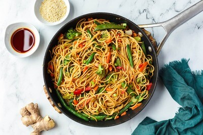 Vegetable Lo Mein | New Years Eve