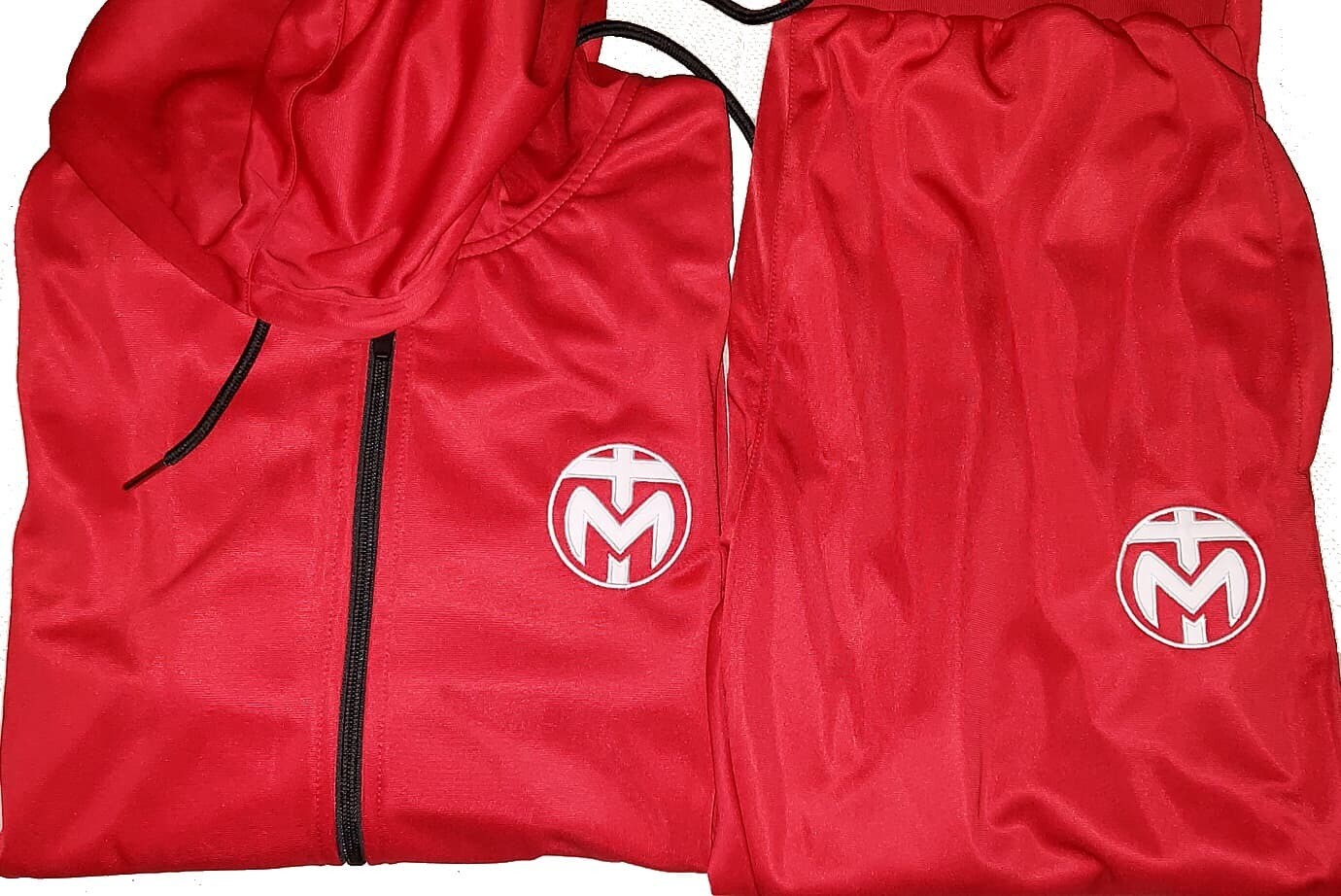 Red Trinda Polyester Tracksuit