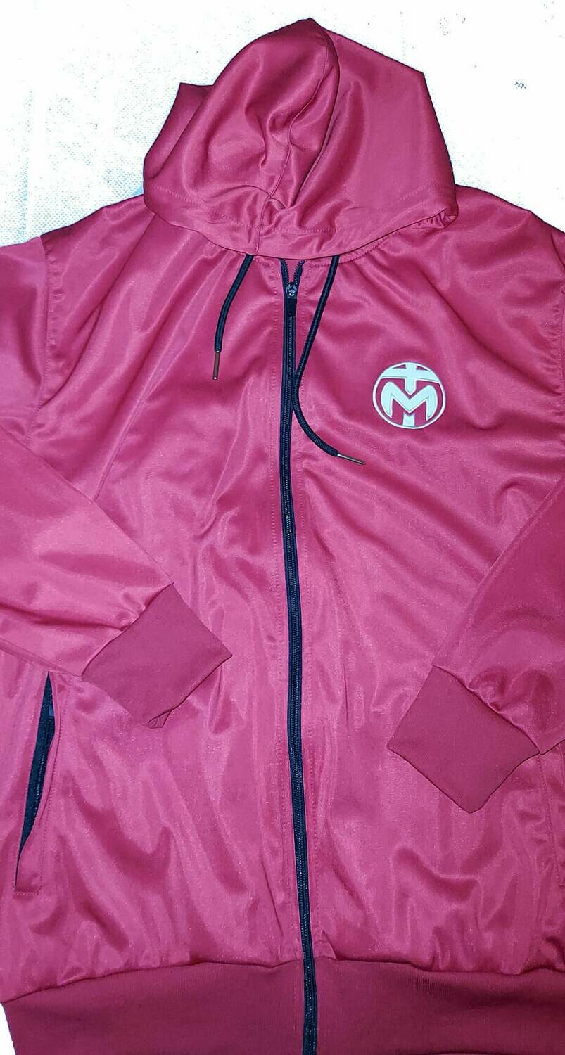 Red Trinda Polyester Tracksuit